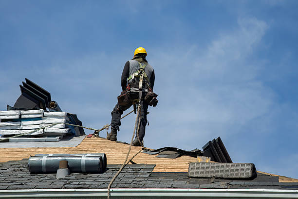 Professional Roof Replacement technician working in Yoder, IN